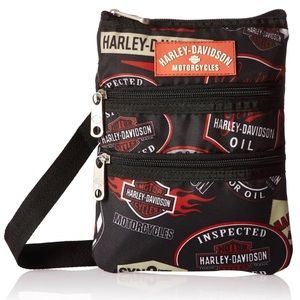 Harley-Davidson® Womens X-Body Vintage Print Crossbody Bag | Sling 99616-VINTAGE